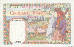 50 Francs ALGÉRIE  1942 P.084 NEUF