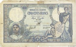 500 Francs ALGÉRIE  1939 P.082 B