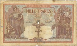 1000 Francs ALGÉRIE  1939 P.083a B
