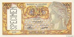 1000 Francs Spécimen ALGÉRIE  1950 P.107s pr.SPL
