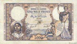 5000 Francs ALGÉRIE  1942 P.090 TTB