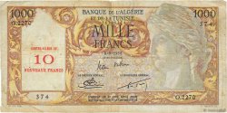 10 NF sur 1000 Francs ALGÉRIE  1958 P.112 TB