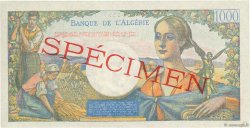 1000 Francs réserve Spécimen ALGÉRIE  1945 P.096s NEUF