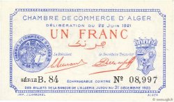 1 Franc ALGÉRIE Alger 1921 JP.137.18 NEUF