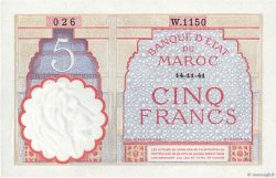 5 Francs MAROC  1941 P.23Ab pr.NEUF