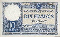 10 Francs MAROC  1929 P.17a SUP+