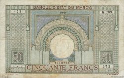 50 Francs MAROC  1945 P.21
