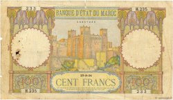 100 Francs MAROC  1934 P.20 B