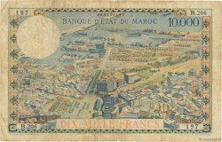 10000 Francs MAROC  1954 P.50 pr.TB
