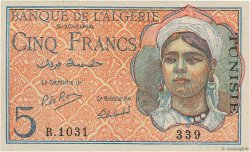 5 Francs TUNISIE  1944 P.16 SUP+