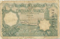 50 Francs TUNISIE  1937 P.09 B