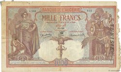 1000 Francs TUNISIE  1938 P.11b B