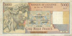 5000 Francs TúNEZ  1949 P.27 MBC