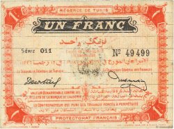 1 Franc TUNISIE  1918 P.36c TTB