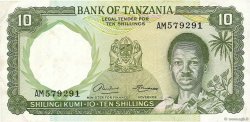 10 Shillings TANZANIE  1966 P.02a TTB