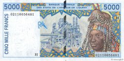 5000 Francs ÉTATS DE L AFRIQUE DE L OUEST  2002 P.613Hk