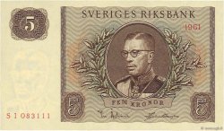 5 Kronor SWEDEN  1961 P.42f UNC