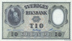 10 Kronor SUÈDE  1957 P.43e NEUF