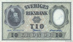 10 Kronor SUÈDE  1958 P.43f SUP