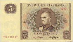 5 Kronor SUÈDE  1962 P.50a SPL