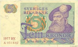 5 Kronor SUÈDE  1977 P.51c NEUF