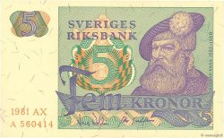 5 Kronor SUÈDE  1981 P.51d FDC
