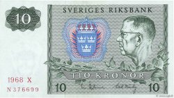 10 Kronor SUÈDE  1968 P.52b TTB+