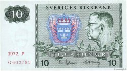 10 Kronor SUÈDE  1972 P.52c SPL