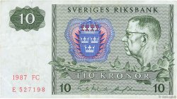 10 Kronor SUÈDE  1987 P.52e TTB