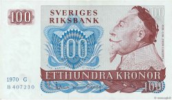 100 Kronor SWEDEN  1970 P.54a XF