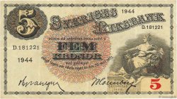 5 Kronor SUÈDE  1944 P.33z TTB