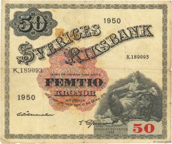 50 Kronor SUÈDE  1950 P.35ae TB+