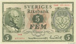 5 Kronor SUÈDE  1948 P.41a SPL
