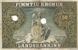 50 Kronur ISLANDE  1912 P.09b pr.TB