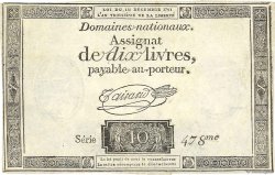 10 Livres FRANCE  1791 Ass.21a SUP