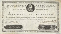 60 Livres FRANCE  1790 Ass.05a TTB