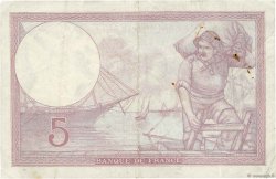 5 Francs FEMME CASQUÉE modifié FRANCE  1940 F.04.15 TTB