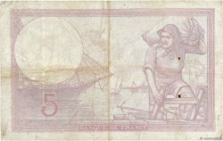 5 Francs FEMME CASQUÉE modifié FRANCE  1940 F.04.18 TB