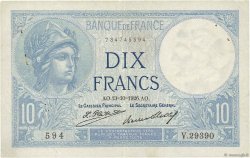 10 Francs MINERVE FRANCE  1926 F.06.11 TTB