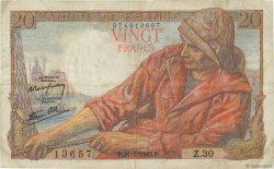 20 Francs PÊCHEUR FRANCE  1942 F.13.02 TB