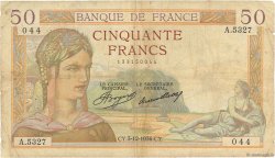 50 Francs CÉRÈS FRANCE  1936 F.17.32 B