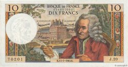 10 Francs VOLTAIRE FRANCE  1963 F.62.03 TTB