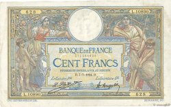 100 Francs LUC OLIVIER MERSON grands cartouches FRANCE  1924 F.24.02 TB