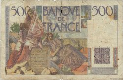 500 Francs CHATEAUBRIAND FRANCE  1945 F.34.01 AB