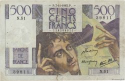 500 Francs CHATEAUBRIAND FRANCE  1945 F.34.03 TB