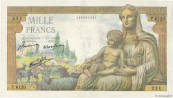 1000 Francs DÉESSE DÉMÉTER FRANCE  1943 F.40.26 TTB+