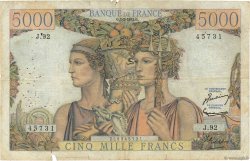 5000 Francs TERRE ET MER FRANCE  1952 F.48.06 B