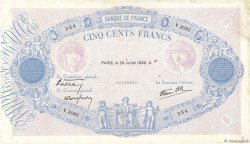 500 Francs BLEU ET ROSE modifié FRANCE  1938 F.31.19 TTB