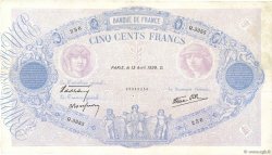 500 Francs BLEU ET ROSE modifié FRANCE  1939 F.31.31 TTB