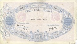 500 Francs BLEU ET ROSE modifié FRANCE  1939 F.31.51 TB